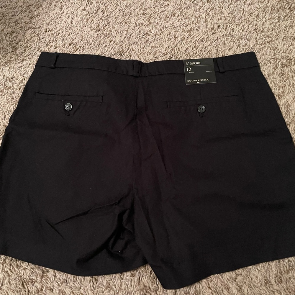 Black banana republic shorts NWT